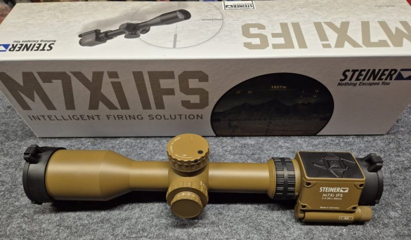 Puškohled Steiner M7Xi 2,9-20x50 IFS s osnovou MSR-2 coyote brown